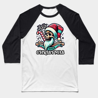 Jolly Roger christmas Baseball T-Shirt